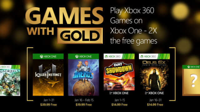 Xbox Gold – бесплатные игры для Xbox One и Xbox 360 в январе