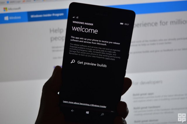 Теперь обновления прошивки для смартфонов можно будет получать через приложение Windows Insider