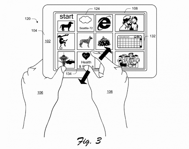 Microsoft получила патент на новую реализацию живых плиток