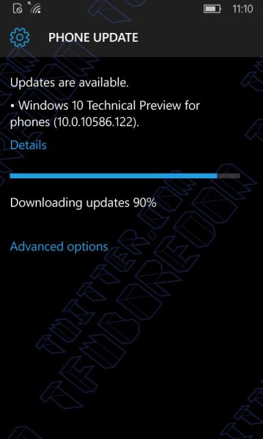 Microsoft тестирует сборку Windows 10 Mobile Build 10586.122