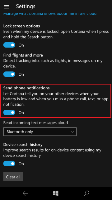 Windows 10 Redstone: Cortana будет лучше работать с оповещениями для SMS, приложений и прочего