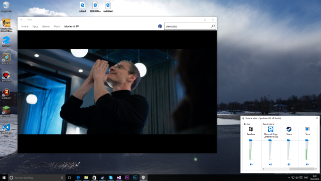 Windows 10 Build 14291: новые возможности микшера универсальных приложений