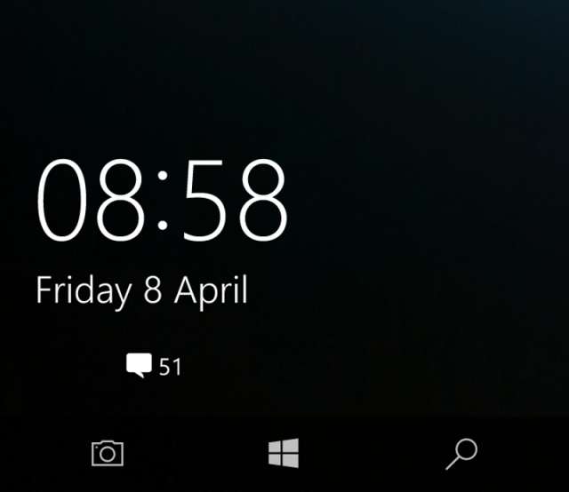 Обновление Windows 10 Mobile Redstone позволит запускать камеру с экрана блокировки