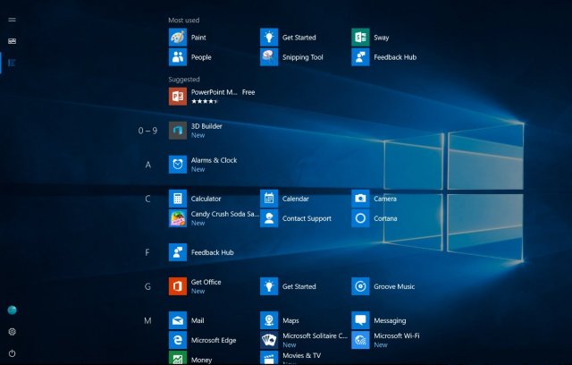Microsoft готовится к выпуску нового меню Пуск для инсайдеров Windows 10 