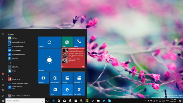 Несколько других возможностей и улучшений сборки Windows 10 Build 14328