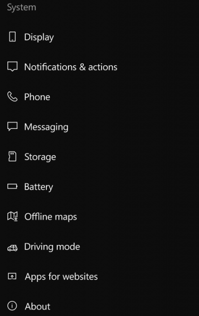 Microsoft обновила иконки приложения «Настройки» в Windows 10 Mobile Build 14342
