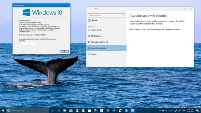 Несколько других улучшений сборки Windows 10 Build 14342