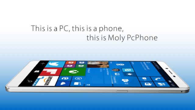 Компания Coship выпустит фаблет Moly PcPhone W6 на Windows 10 Mobile в июле