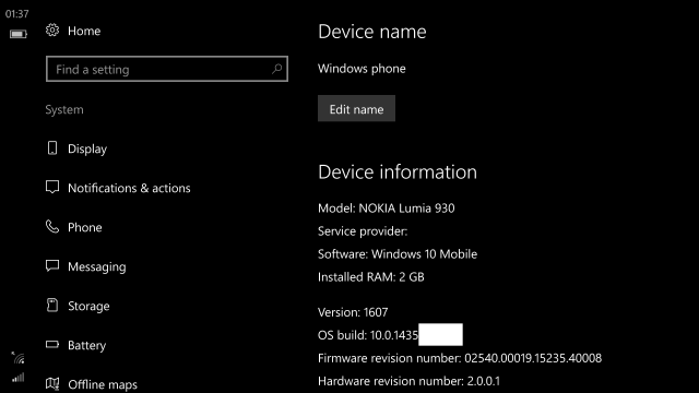 Windows 10 Version 1607 будет официальным названием будущего апдейта