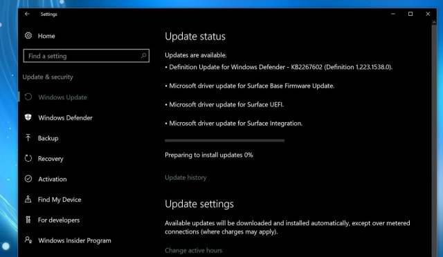 Microsoft в очередной раз выпустила обновления для Surface Book и Surface Pro 4