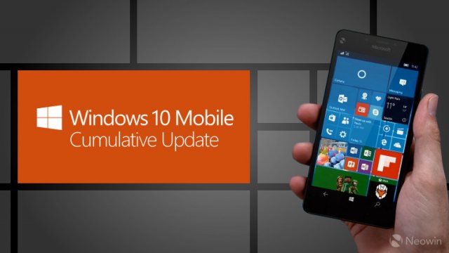 Список изменений сборки Windows 10 Mobile Build 10586.420