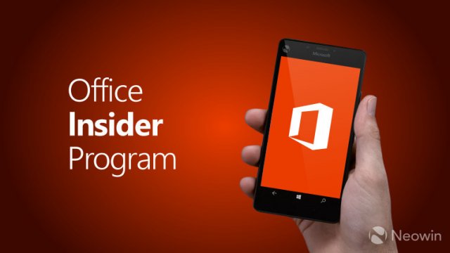 Компания Microsoft выпустила новую версию Office Insider Preview для Office Mobile