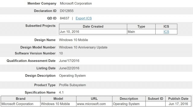 Windows 10 Mobile Anniversary Update Bluetooth Stack получает ещё одно небольшое обновление