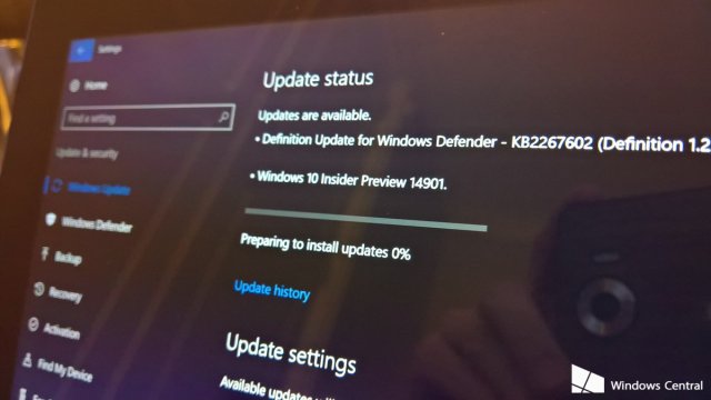 Microsoft выпустила Windows 10 Insider Preview Build 14901
