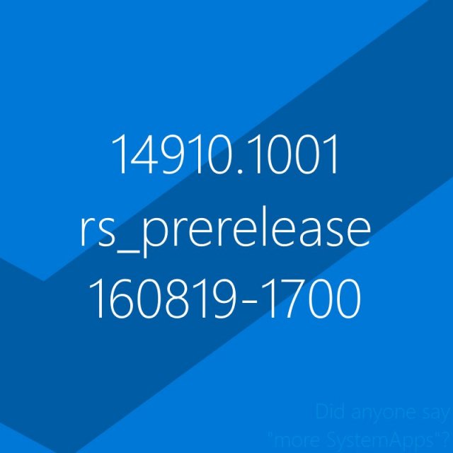 Следующей сборкой для инсайдеров Windows будет Windows 10 Insider Preview Build 14910?