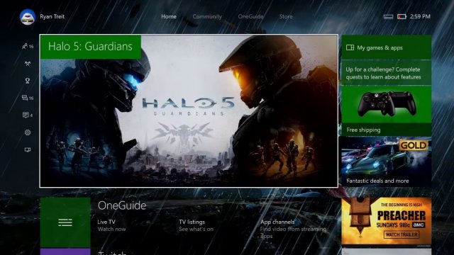 Участники программы Xbox One Preview  могут скачать новую сборку
