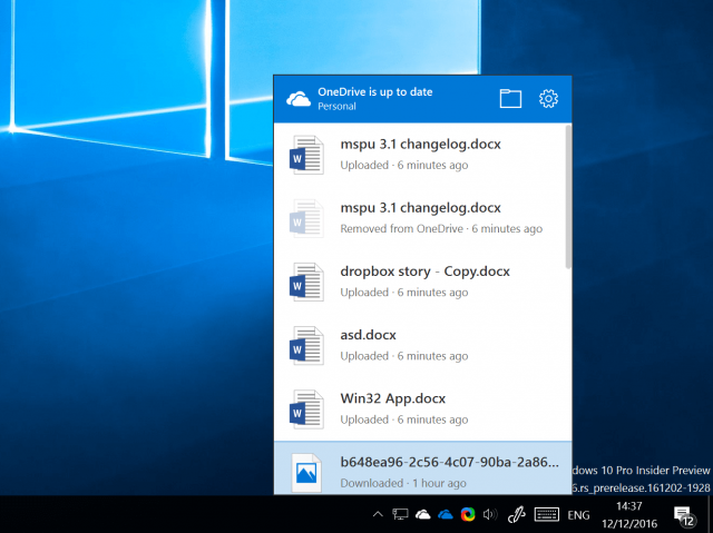 Как включить новое всплывающее меню OneDrive в Windows 10