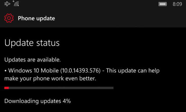 Microsoft выпустила обновление Windows 10 Build 14393.576 для ПК и смартфонов