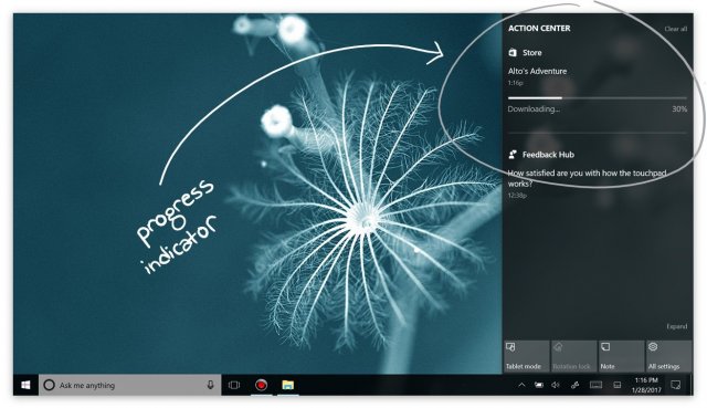 Сборка Windows 10 Creators Update Build 15019 на видео