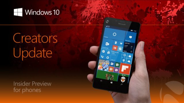 Обновление Windows 10 Mobile Creators Update Build 15063.2 доступно для кольца Slow