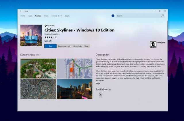 Fluent Design Acrylic стал доступен в Windows Store