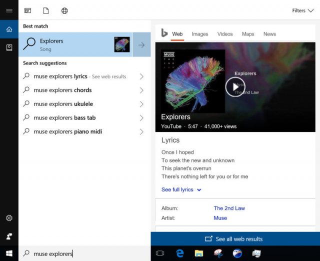 Microsoft тестирует новый интерфейс для поиска Cortana
