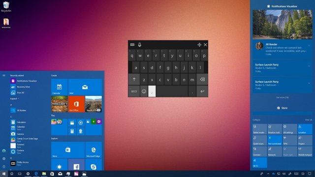 Сборка Windows 10 Build 16215 на видео