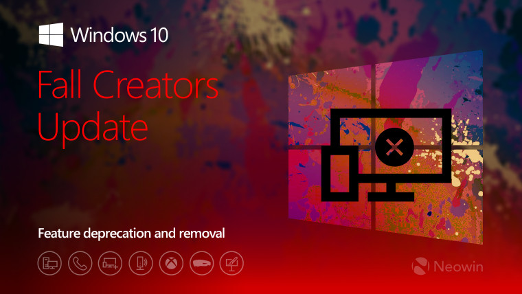Какие функции будут удалены в Windows 10  Fall Creators Update
