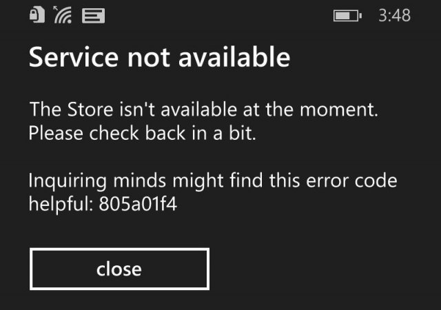 Некоторым пользователям стал недоступен Windows Store на Windows Phone (обновлено)