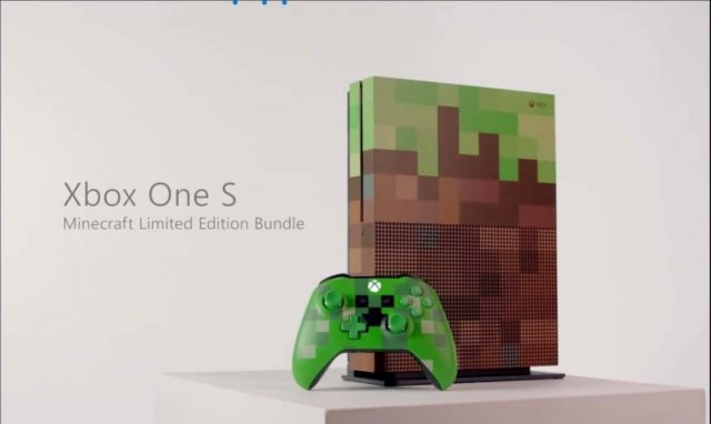 Microsoft выпустит Xbox One S Minecraft Limited Edition на Gamescom 2017