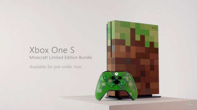 Microsoft анонсировала Xbox One S Minecraft Limited Edition