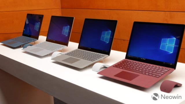 Microsoft анонсировала Surface Laptop в новых цветах