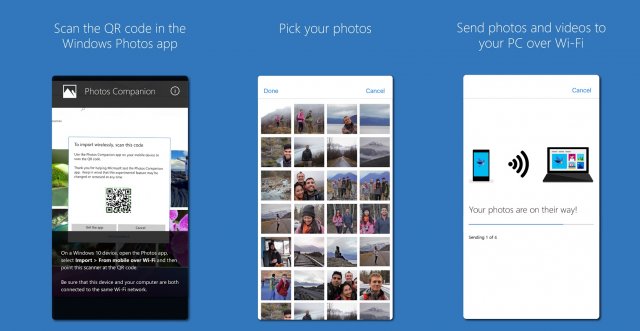 Microsoft выпуcтила приложение Photos Companion для iOS и Android