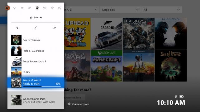 Все пользователи Xbox One теперь могут следить за загрузкой игр из Руководства
