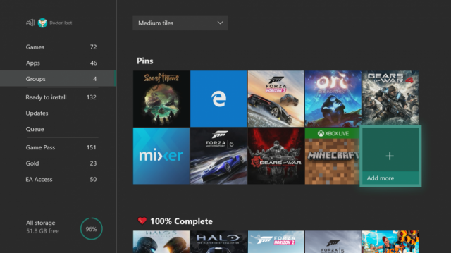 Microsoft выпустила обновление для инсайдеров Xbox One Alpha