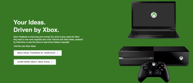 Microsoft заменяет сайт Xbox Feedback на Xbox Ideas