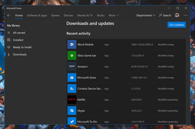 Инсайдеры кольца Release Preview получили новую версию приложения Microsoft Store