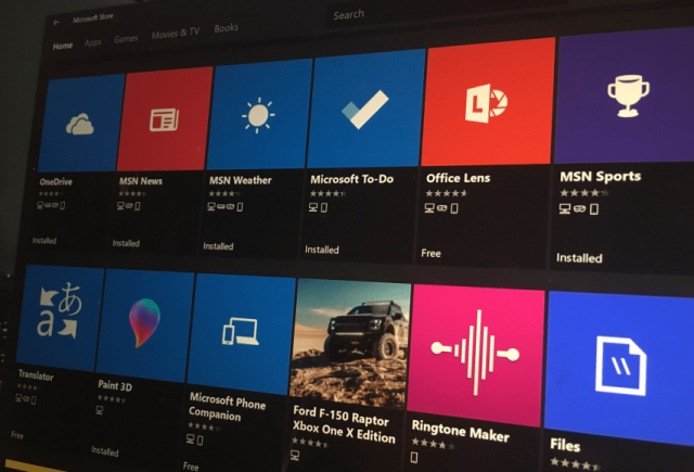 Microsoft Store получит боковую панель для фильтров