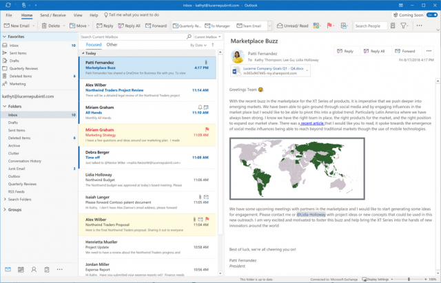 Компания Microsoft анонсировала крупное обновление для Outlook for Windows