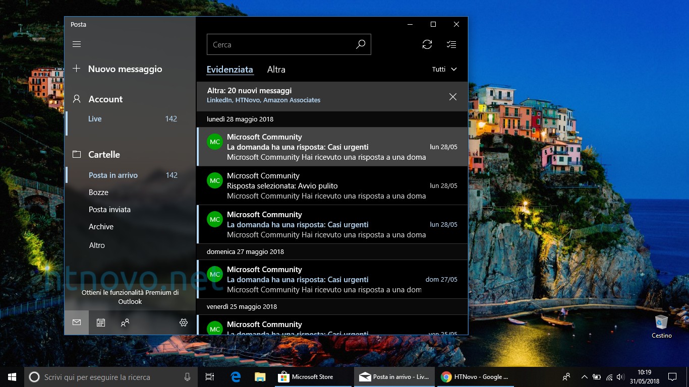Компания Microsoft обновила приложение «Почта и Календарь» для инсайдеров Windows