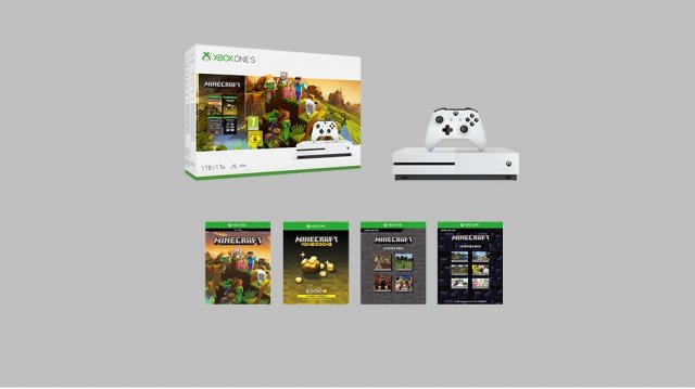 Компания Microsoft анонсировала бандл Xbox One S с игрой Minecraft