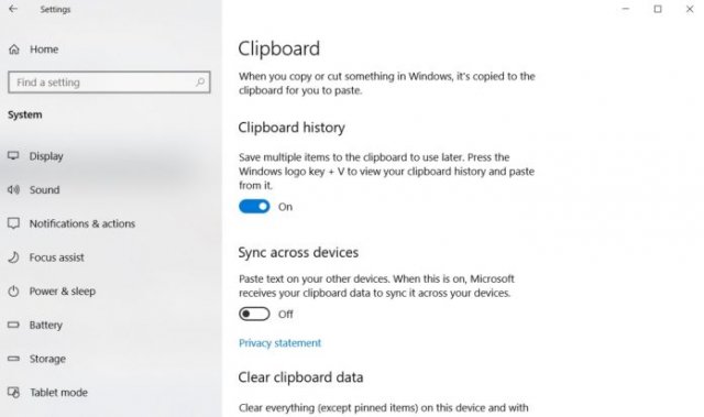 Microsoft может работать над Windows 10 Cloud Clipboard для мобильных устройств