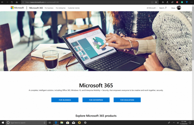 Microsoft 365 получил November 2018 Update для Office