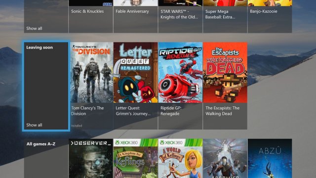 Компания Microsoft удалит некоторые игры из каталога Xbox Game Pass в январе