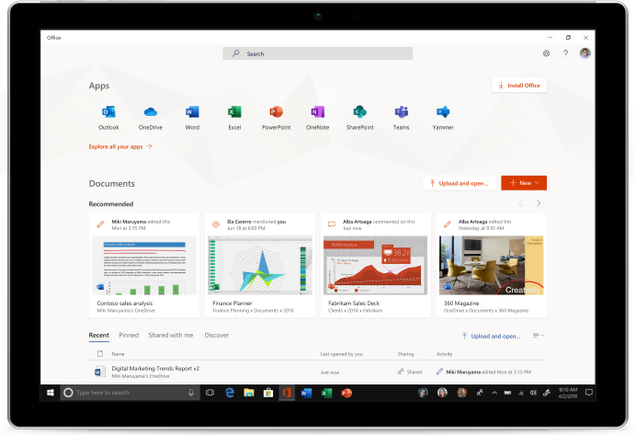 Microsoft выпустила приложение «Мой Office» для всех пользователей Windows 10