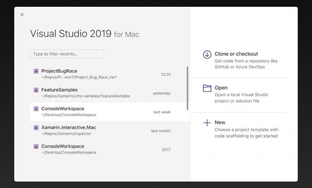 Компания Microsoft анонсировала релиз Visual Studio 2019 for Mac Preview 3