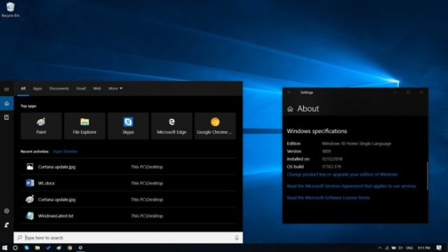 Microsoft тестирует улучшения пользовательского интерфейса Cortana в Windows 10 October 2018 Update
