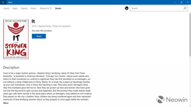 Microsoft закрывает раздел «Книги» в Microsoft Store