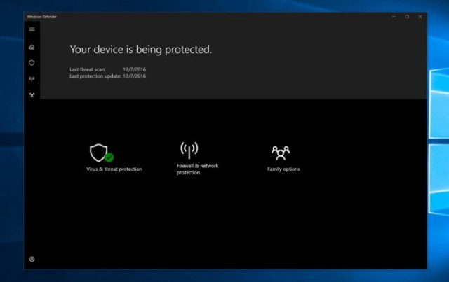 Windows Defender получит новое имя в Windows 10