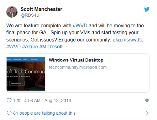 Microsoft готовится к выпуску Windows Virtual Desktop 